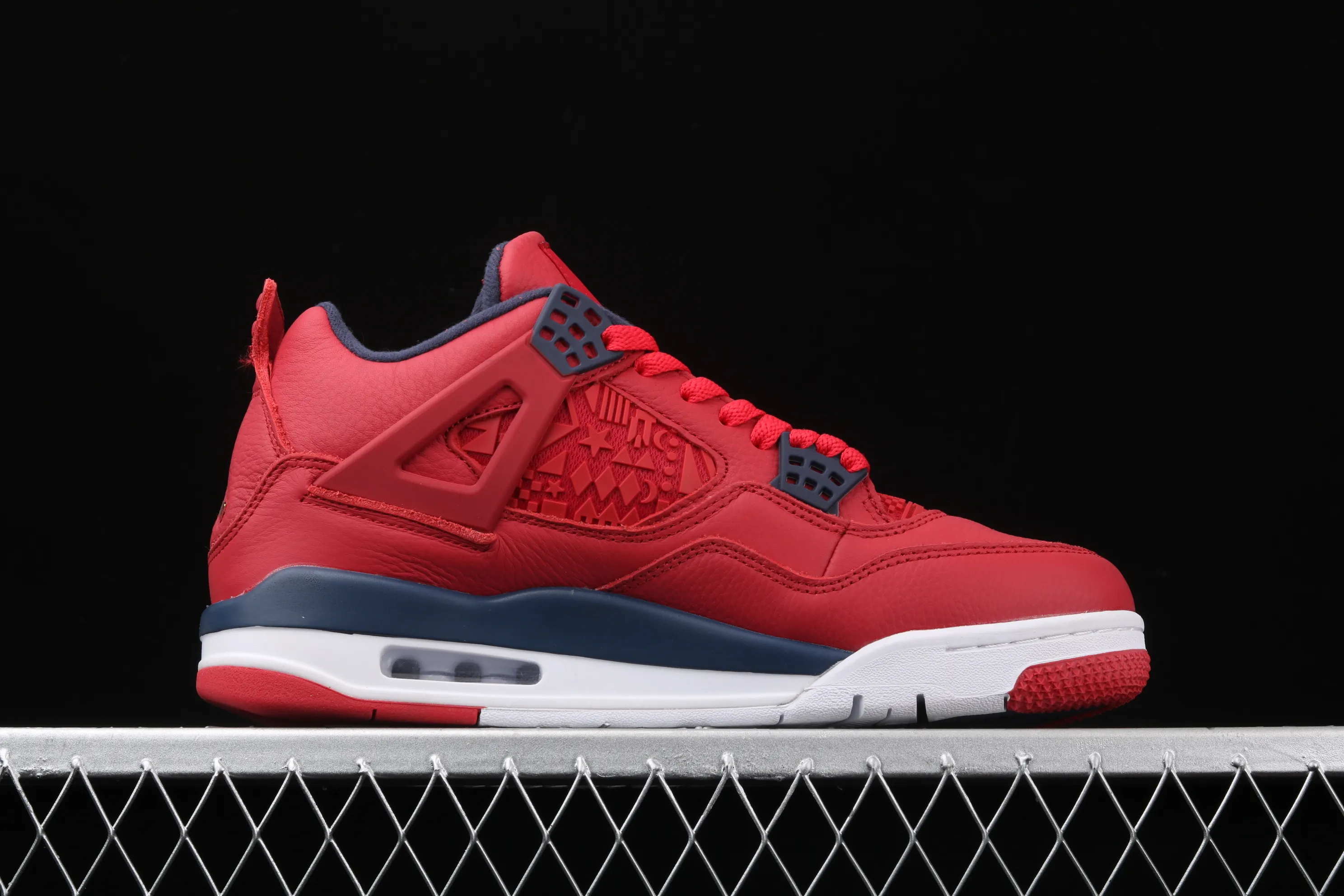 All categories Air Jordan Jordan series basketball shoes Air Jordan 4 Air Jordan 4 SE "FIBA" AJ4 Joe 4 World Cup League full head layer bright red basketball shoes CL1184-617